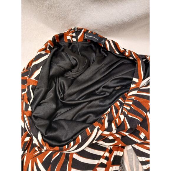 NY & Company Maxi Slit Skirt Plus Sz XXL Exotic Mediterranean Tiger Coquette - Picture 8 of 16